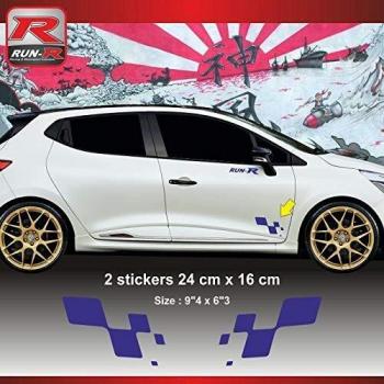 Stickers Damier Renault Sport pour Clio Megane Twingo