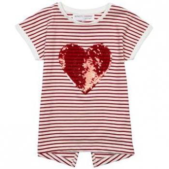 MINOTI Mädchen T-Shirt Baumwolle Rot/Weiß (1y-8y)