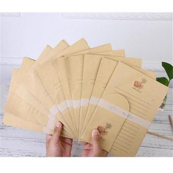 Kraft Paper Envelope Bag with Thank You Letter Paper