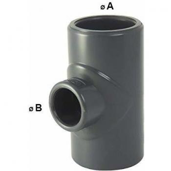Té PVC Collable 90° Réduit F/F/F Ø 160mm Ø 125mm