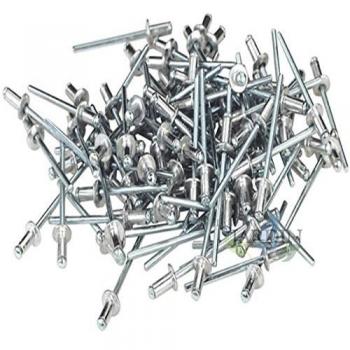 Kit de rivets aveugles en aluminium – 500 unités, dimensions 2 à 8 mm, tête plate