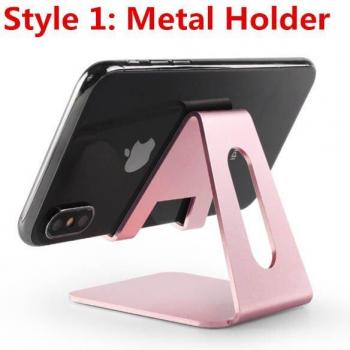 Soporte Multifuncional de Metal para Teléfonos Móviles y Tablets