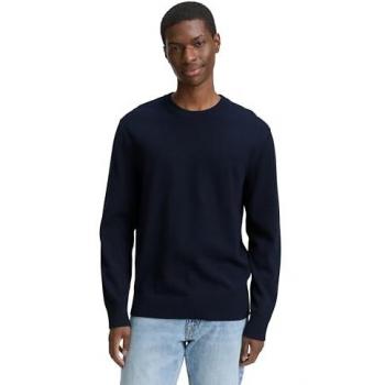 Regular Fit Baumwollpullover Tom Tailor – Marine–XXL