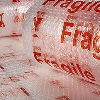 Film bulle imprimé fragile 1,20x5mts