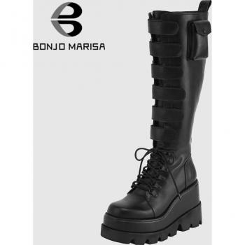 Botas Wedge con Diseño Urbano