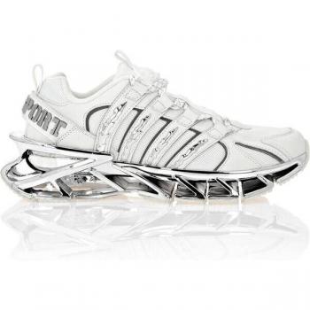 Plein Sport Sneaker Lite Argento e Bianco