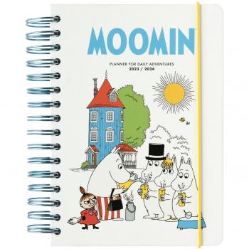 Organizador escolar Moomin 2023/2024 A5 día página 12 meses
