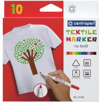 Centropen Sada popisovačů na textil 2739