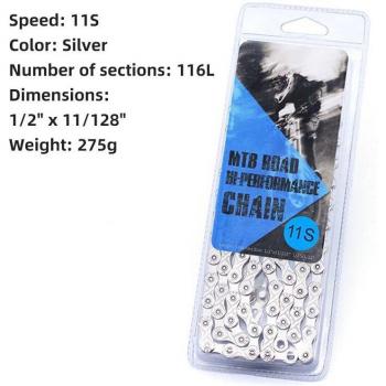 1/8/9/10/11 Speed Silver Titanium Bicycle Chain