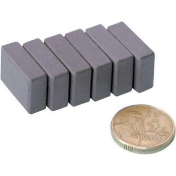 High-Performance Ferrite Magnets 6pcs (20x15x5mm)