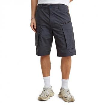 G-Star Relaxed Fit Cargo Shorts, Zip Closure, Petrol, Men's Size 28
