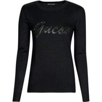 Maglione donna con strass e logo