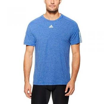 Adidas Männer-T-Shirt ID Stadium 3 Stripes Kurzarm, M – Mystery Ink Edition