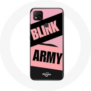 Guarnizione Xiaomi Redmi 9C con tema BTS ARMY e Blackpink Blink Rose Noir