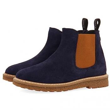 Botas Chelsea de Piel Marino para Niños y Niñas Mattsee