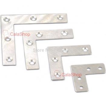 10-Pack Stainless Steel Corner Brace Joint Fasteners