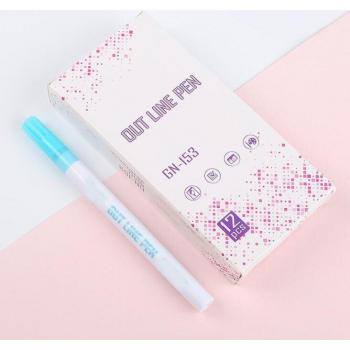 1PC Double Line Metallic Fluorescent Marker for Card Making and DIY