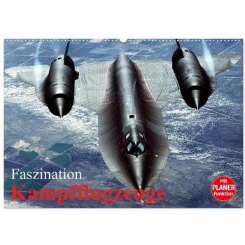 Faszination Kampfflugzeuge (Wandkalender 2024 DIN A2 quer) CALVENDO Monatskalender