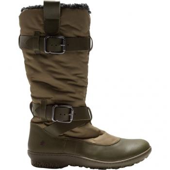 Botas Art 1435 para mujer en color Kaki con cierre de cremallera