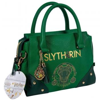 Bolsa de PU Cuero Slytherin Verde y Dorado