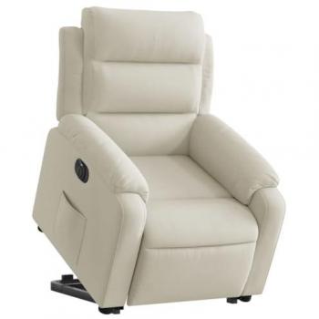 Crème Velours Fauteuil Inclinable Vidaxl Électrique