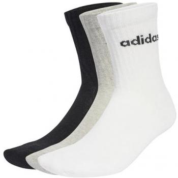 Adidas Football Socks – Cushioned, Grey, 6‑Pack Unisex