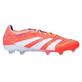 Adidas Predator Pro FG Football Boots – Signal Coral & Beam Orange on White (UK 9.5, Grass)