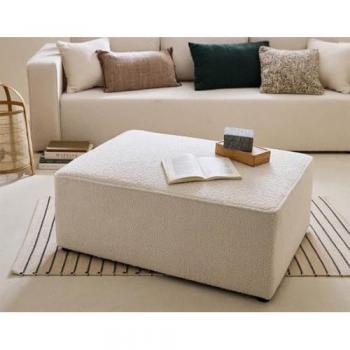 Topaze Pouf Bouclette Beige