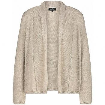 Monari Strickjacke mit Umschlagkante in Beige