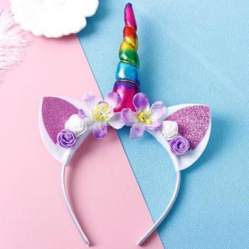 Tocado de Fiesta de Unicornio para Niñas