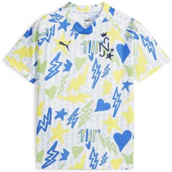 Puma Neymar Jr Kids Football Jersey White 13-14 Years