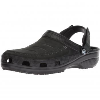 Yukon Vista Herren-Clogs von Croc's – Schwarz/Schwarz – EU 46/47 (SKU 205177‑22Z)