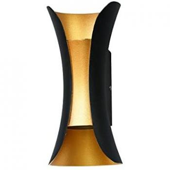 Dante Black LED Outdoor Wall Lamp 4000K