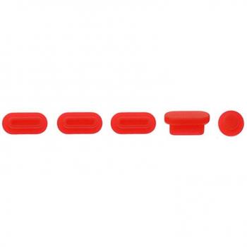 Prises USB anti-poussière silicone souple 5 pièces pour MacBook Pro A1989 A1990