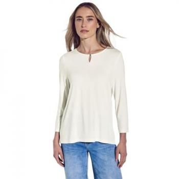 Unifarbenes Rundhalsshirt von STREET ONE