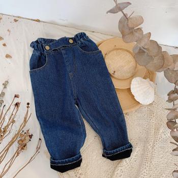 Winter-Ready Girls' Denim Jeans with Fleece