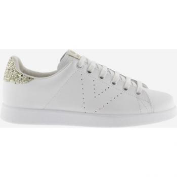 Baskets Victoria cuir paillettes femme