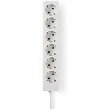 Nedis Striscia Multipresa 3m CEE 7/7 Bianco