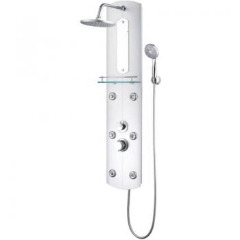 Platine de Douche Premium en Acier Inoxydable 120 cm