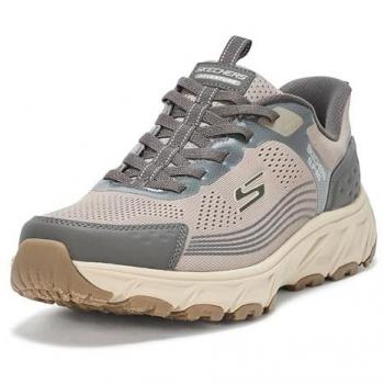 Skechers Men's Hillcrest 2.0 Synthetic/Texture Slip‑in Sneaker, Dark Taupe – Size 7