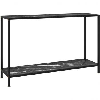 Table Console Moderne Vidaxl 120x35x75 cm – Noir, Verre Trempé