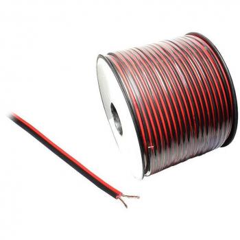 Cavo per Altoparlanti Alcasa 100 m, Rosso/Nero