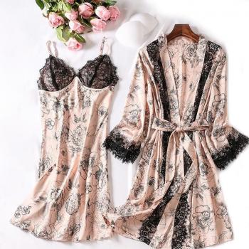 Kimono Style Satin Sleep Set for Women