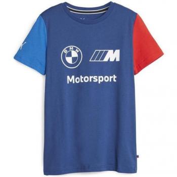 Camiseta azul Puma BMW Motorsport para niños