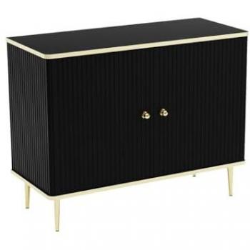 Buffet haut avec 2 portes SINEAD en MDF et acier