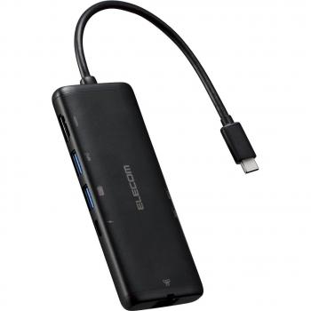 ELECOM UltraDock 7‑in‑1 – 100W Power Delivery, 5Gbit LAN, 4K60 HDMI, USB‑C