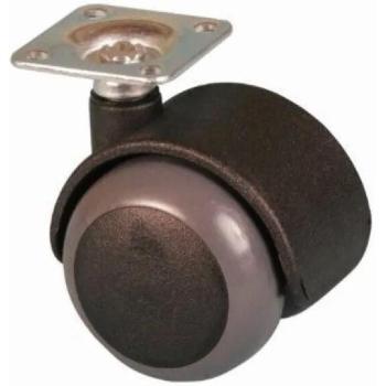 Roulette Twiny Cime 50 mm, Base Pivotante 38x38 mm, Hauteur 69 mm