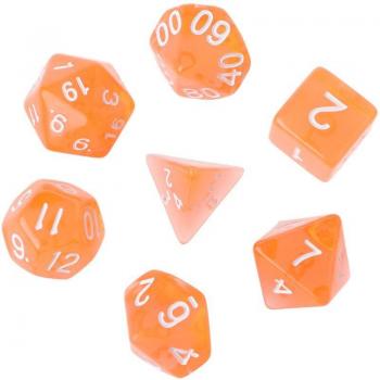 Clear Crystal D20–D4 Gaming Dice