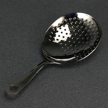 Copper‑Clad Julep Bar Strainer – Black Bar Accessory Set