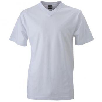 James & Nicholson Classic V Neck, M, White – JN003